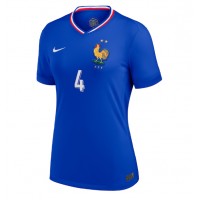 Camiseta Francia Dayot Upamecano #4 Primera Equipación para mujer Eurocopa 2024 manga corta